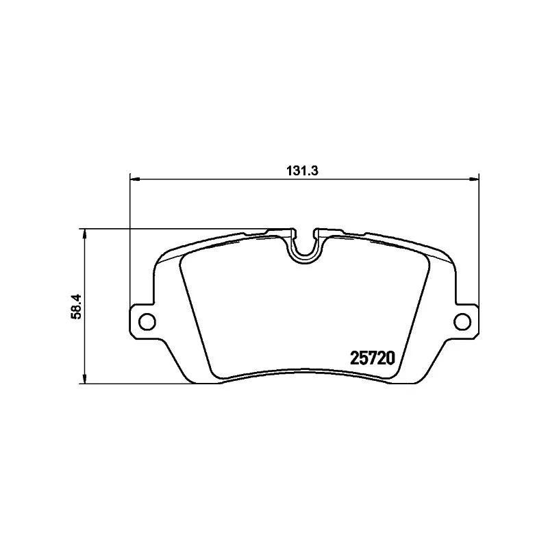 Jeu de 4 plaquettes de frein arrière HELLA PAGID 8DB 355 020-361
