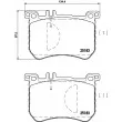 Jeu de 4 plaquettes de frein avant HELLA PAGID 8DB 355 020-491 - Visuel 2