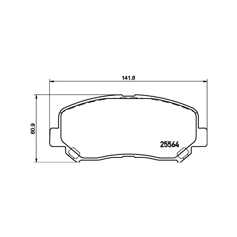 Jeu de 4 plaquettes de frein avant HELLA PAGID 8DB 355 020-511