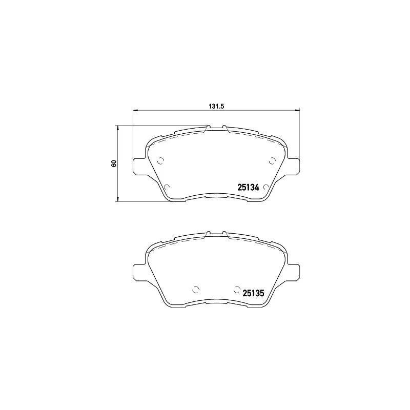 Jeu de 4 plaquettes de frein avant HELLA PAGID 8DB 355 020-621