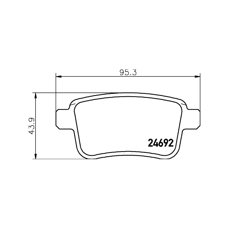 Jeu de 4 plaquettes de frein arrière HELLA PAGID 8DB 355 020-641