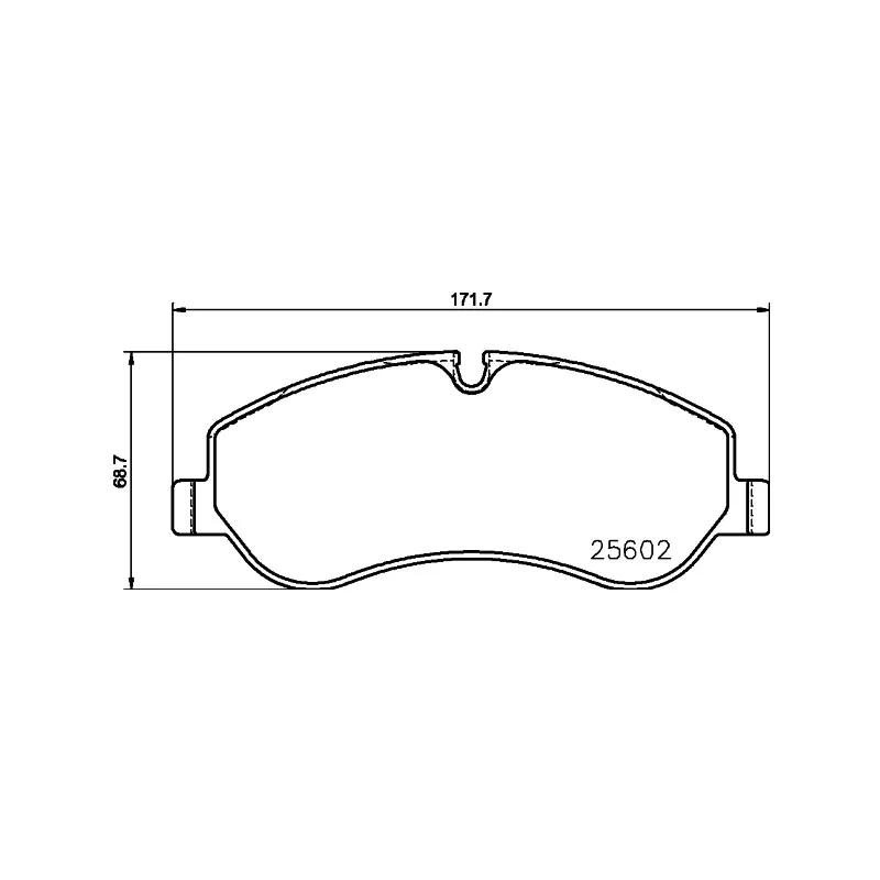 Jeu de 4 plaquettes de frein avant HELLA PAGID 8DB 355 020-691