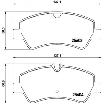 Jeu de 4 plaquettes de frein arrière HELLA PAGID 8DB 355 020-721