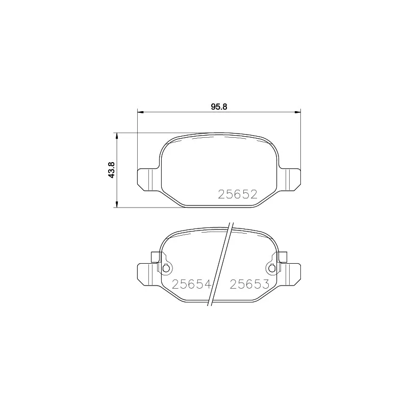 Jeu de 4 plaquettes de frein arrière HELLA PAGID 8DB 355 020-761