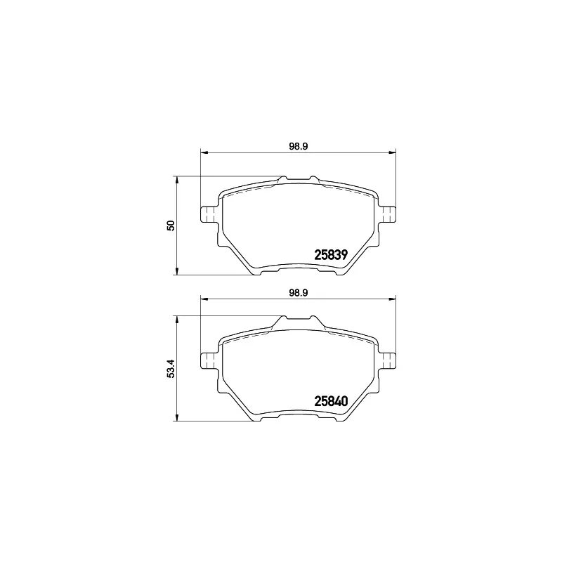 Jeu de 4 plaquettes de frein arrière HELLA PAGID 8DB 355 020-991