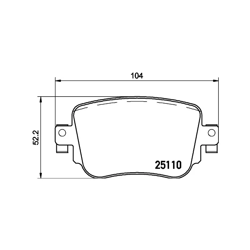 Jeu de 4 plaquettes de frein arrière HELLA PAGID 8DB 355 021-291