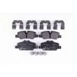 Jeu de 4 plaquettes de frein arrière HELLA PAGID 8DB 355 021-481 - Visuel 1