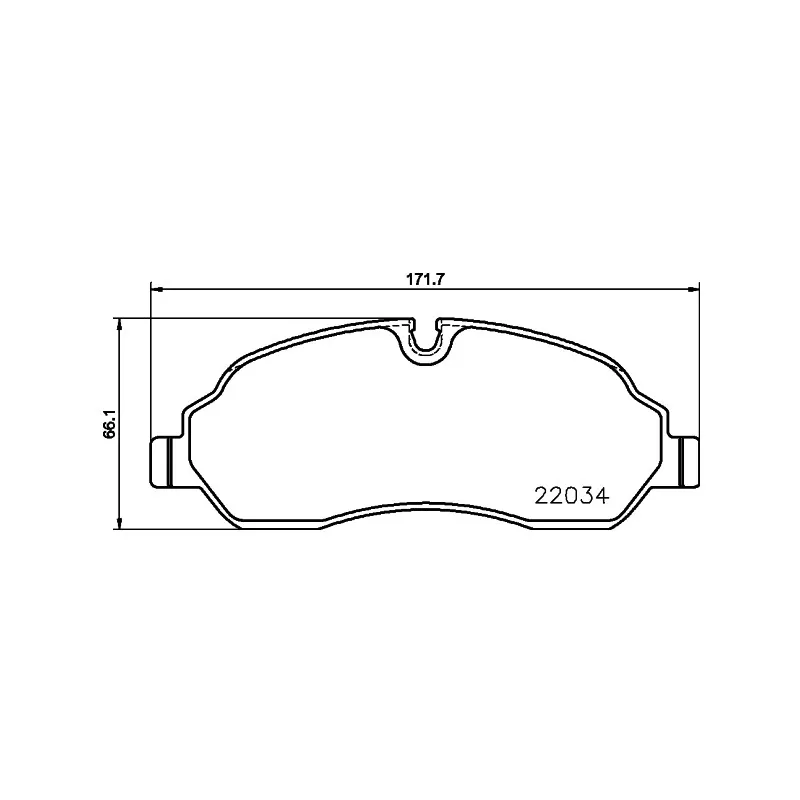 Jeu de 4 plaquettes de frein avant HELLA PAGID 8DB 355 021-571