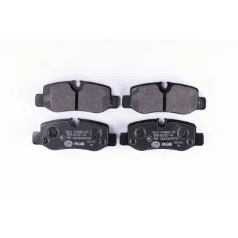Jeu de 4 plaquettes de frein arrière HELLA PAGID 8DB 355 021-761