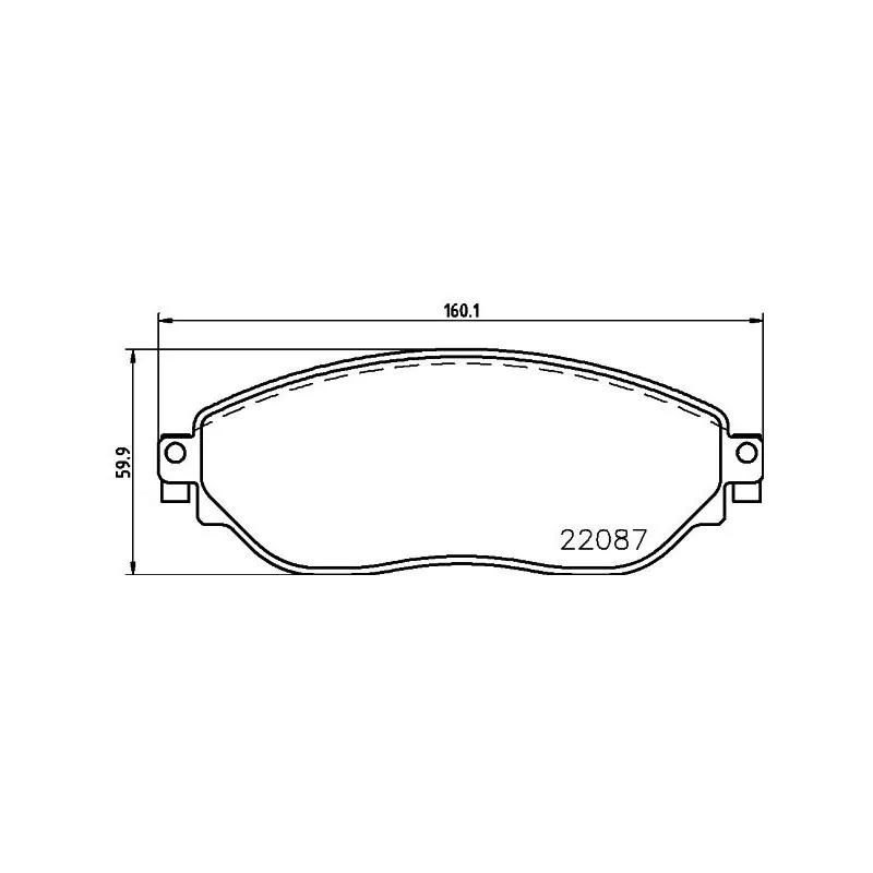 Jeu de 4 plaquettes de frein avant HELLA PAGID 8DB 355 021-891