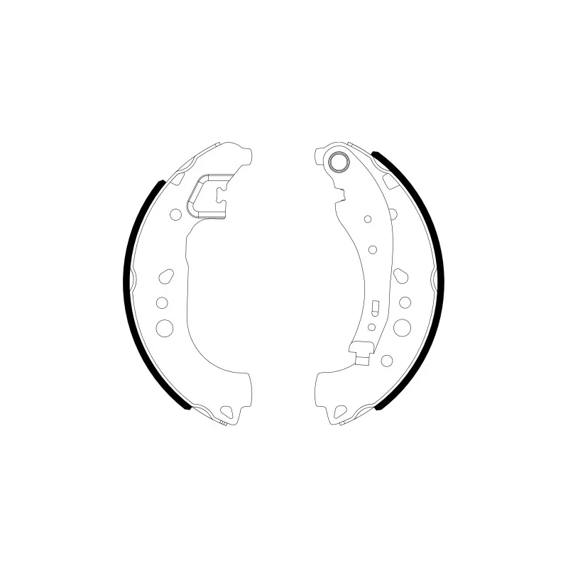 Jeu de mâchoires de frein HELLA PAGID 8DB 355 022-281
