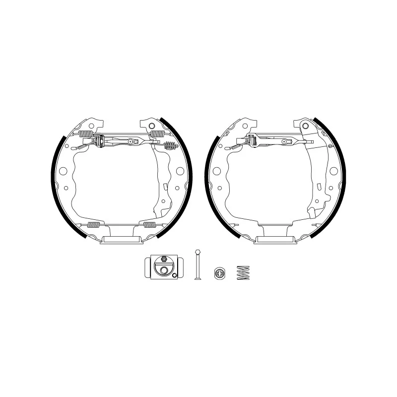 Kit de freins arrière (prémontés) HELLA PAGID 8DB 355 022-871