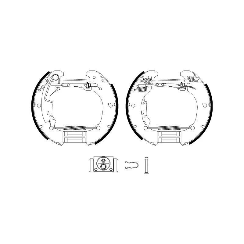 Kit de freins arrière (prémontés) HELLA PAGID 8DB 355 022-891