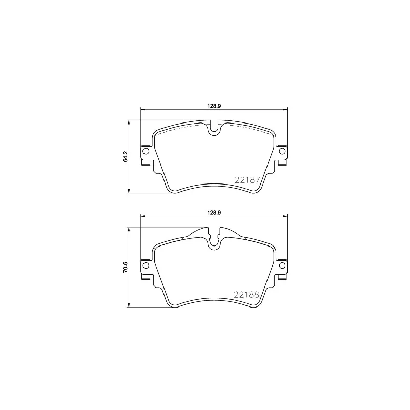 Jeu de 4 plaquettes de frein avant HELLA PAGID 8DB 355 023-091