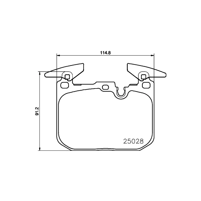 Jeu de 4 plaquettes de frein avant HELLA PAGID 8DB 355 023-141