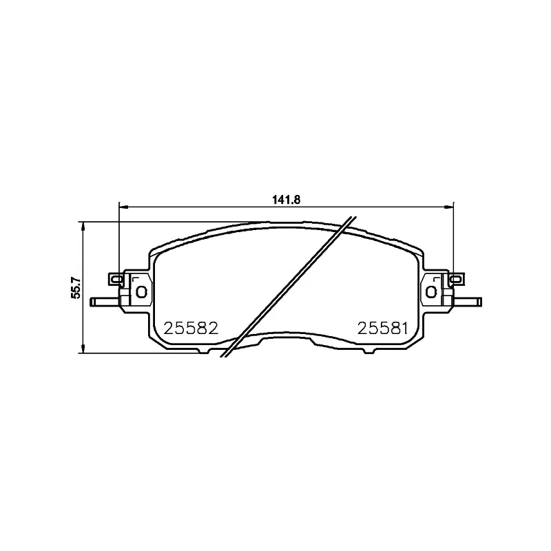Jeu de 4 plaquettes de frein avant HELLA PAGID 8DB 355 023-321