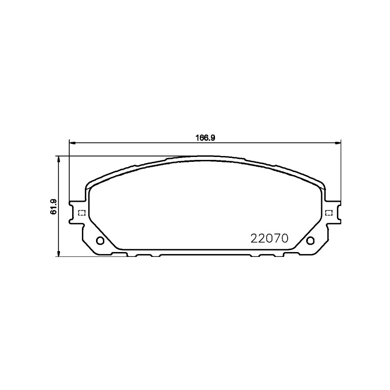 Jeu de 4 plaquettes de frein avant HELLA PAGID 8DB 355 023-391