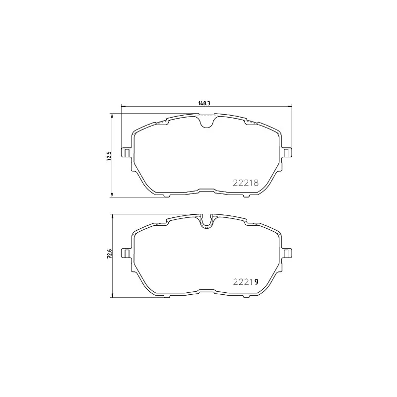Jeu de 4 plaquettes de frein avant HELLA PAGID 8DB 355 024-731
