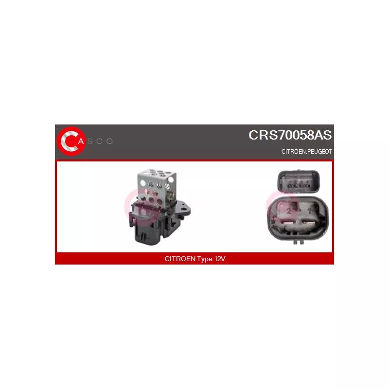 Résistance du ventilateur de radiateur CASCO CRS70058AS