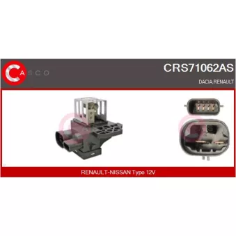 Résistance du ventilateur de radiateur CASCO CRS71062AS