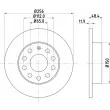Jeu de 2 disques de frein arrière HELLA PAGID 8DD 355 109-641 - Visuel 1