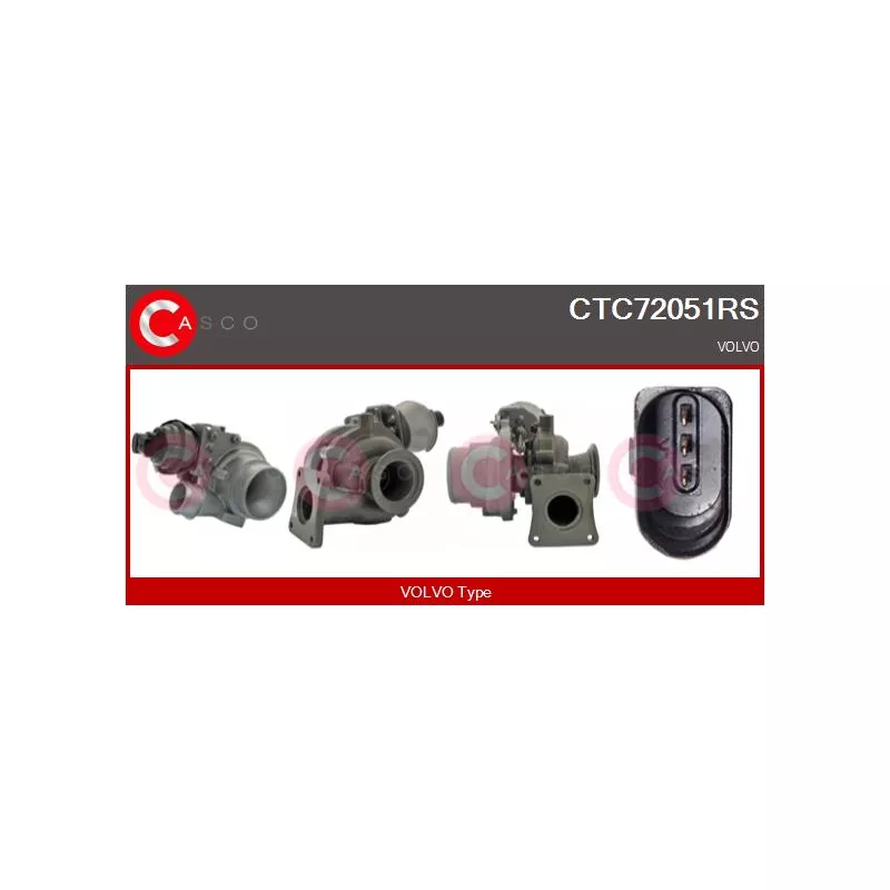Turbocompresseur, suralimentation CASCO CTC72051RS