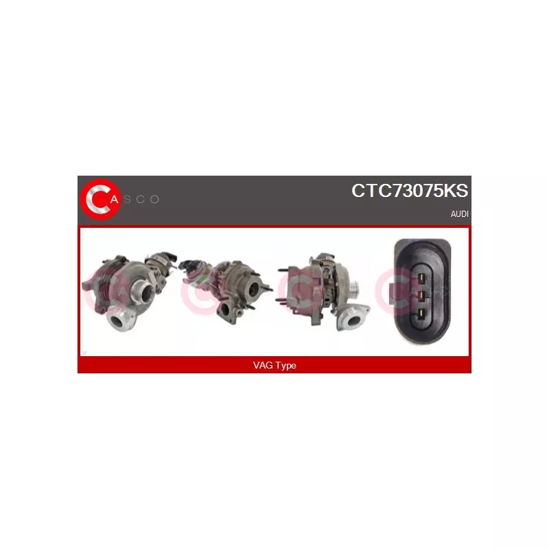 Turbocompresseur, suralimentation CASCO CTC73075KS