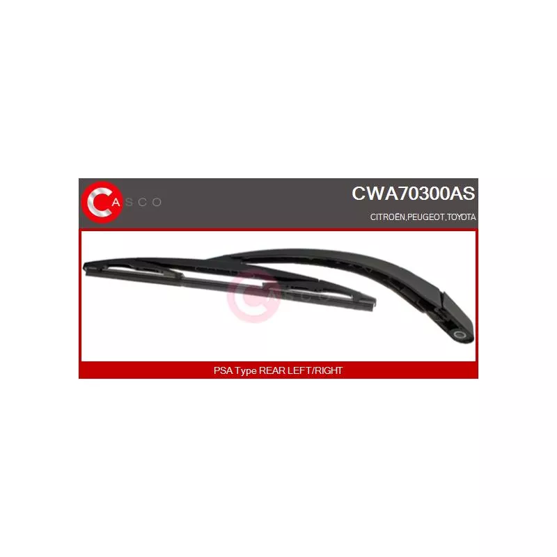 Bras d'essuie-glace, nettoyage des vitres CASCO CWA70300AS