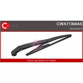 Bras d'essuie-glace, nettoyage des vitres CASCO CWA71304AS