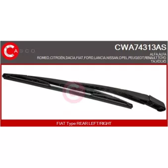 Bras d'essuie-glace, nettoyage des vitres CASCO CWA74313AS