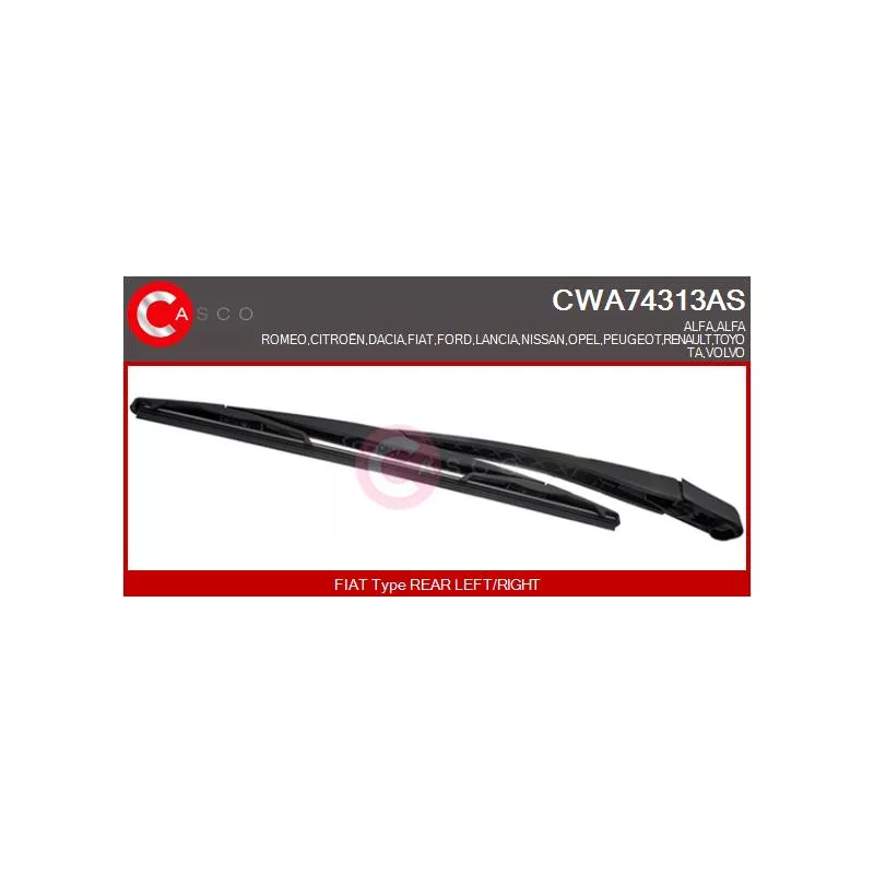 Bras d'essuie-glace, nettoyage des vitres CASCO CWA74313AS