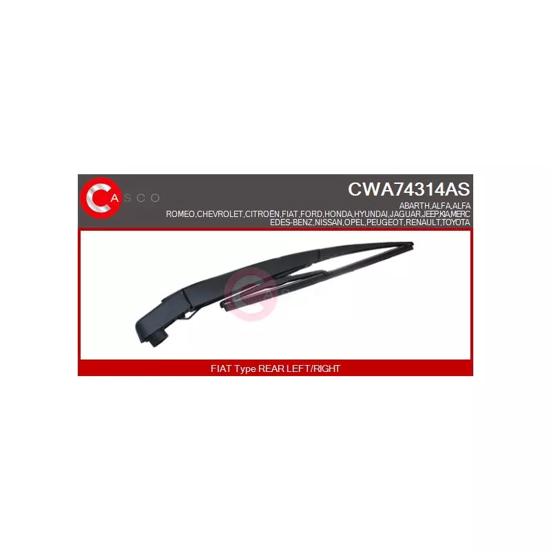 Bras d'essuie-glace, nettoyage des vitres CASCO CWA74314AS