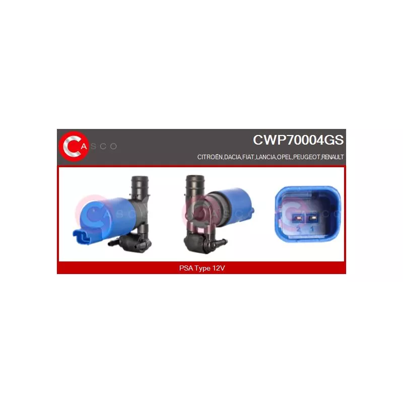 Pompe d'eau de nettoyage, nettoyage des vitres CASCO CWP70004GS