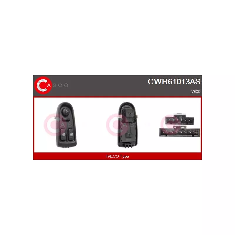 Interrupteur, lève-vitre avant gauche CASCO CWR61013AS