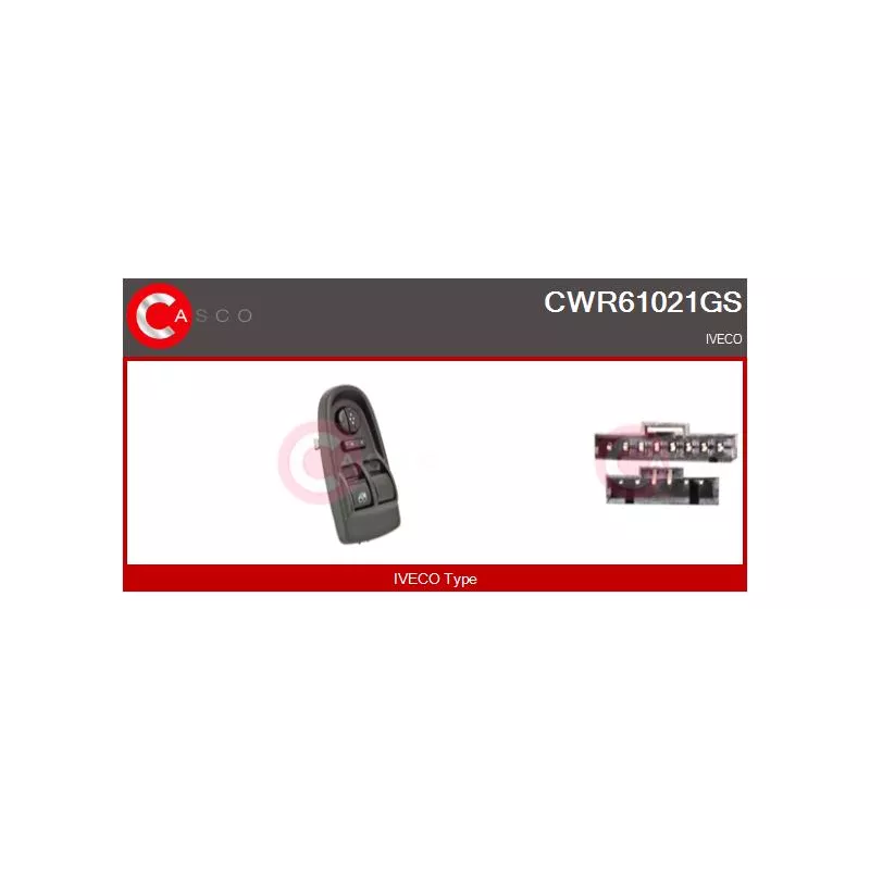 Interrupteur, lève-vitre CASCO CWR61021GS