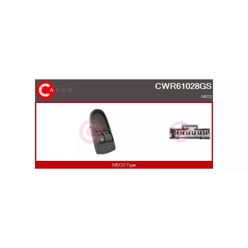 Interrupteur, lève-vitre CASCO CWR61028GS
