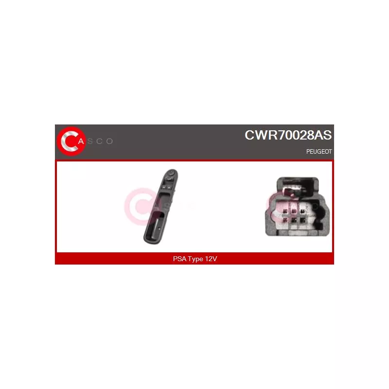 Interrupteur, lève-vitre CASCO CWR70028AS