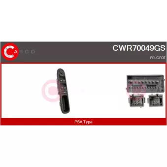 Interrupteur, lève-vitre CASCO CWR70049GS
