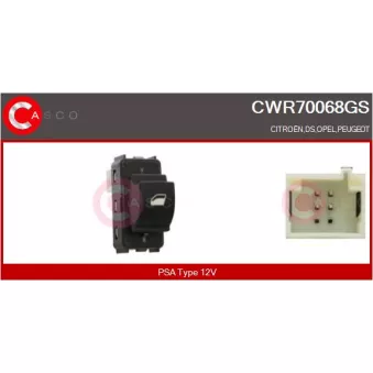 Interrupteur, lève-vitre CASCO CWR70068GS