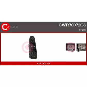 Interrupteur, lève-vitre CASCO CWR70072GS