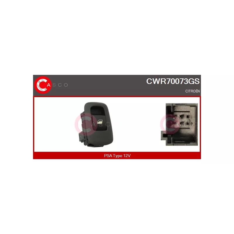 Interrupteur, lève-vitre CASCO CWR70073GS
