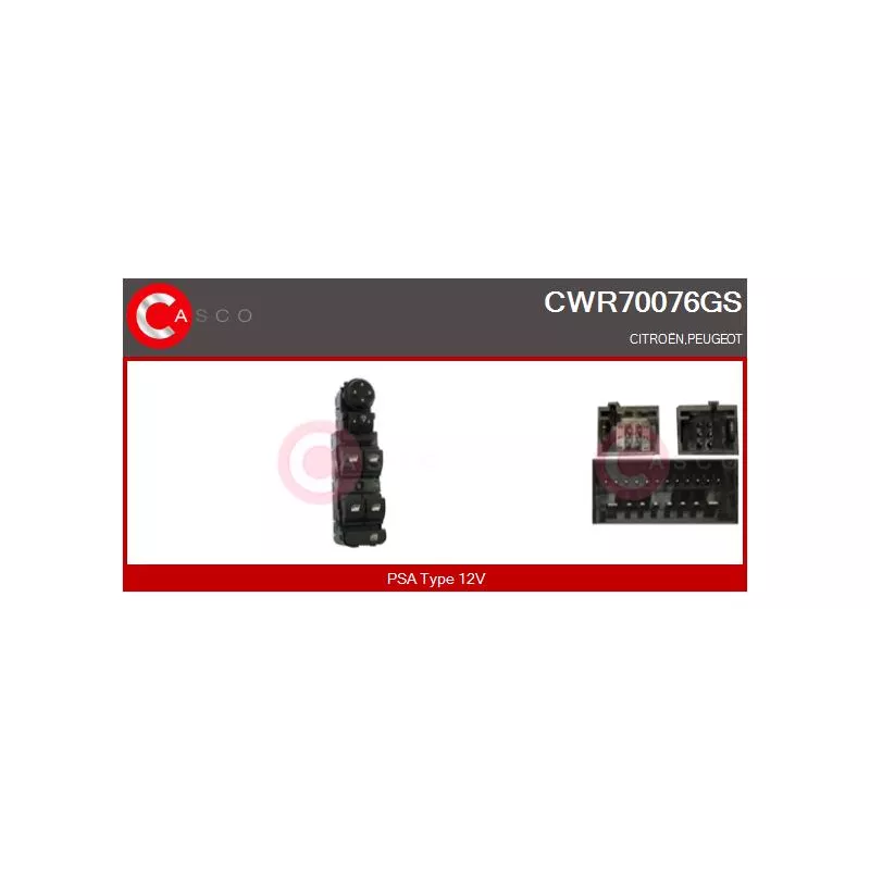 Interrupteur, lève-vitre CASCO CWR70076GS