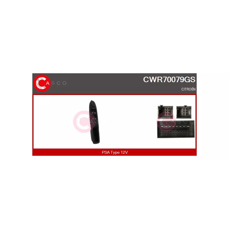 Interrupteur, lève-vitre CASCO CWR70079GS