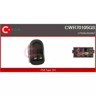 Interrupteur, lève-vitre avant gauche CASCO CWR70105GS
