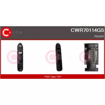 Interrupteur, lève-vitre CASCO CWR70114GS