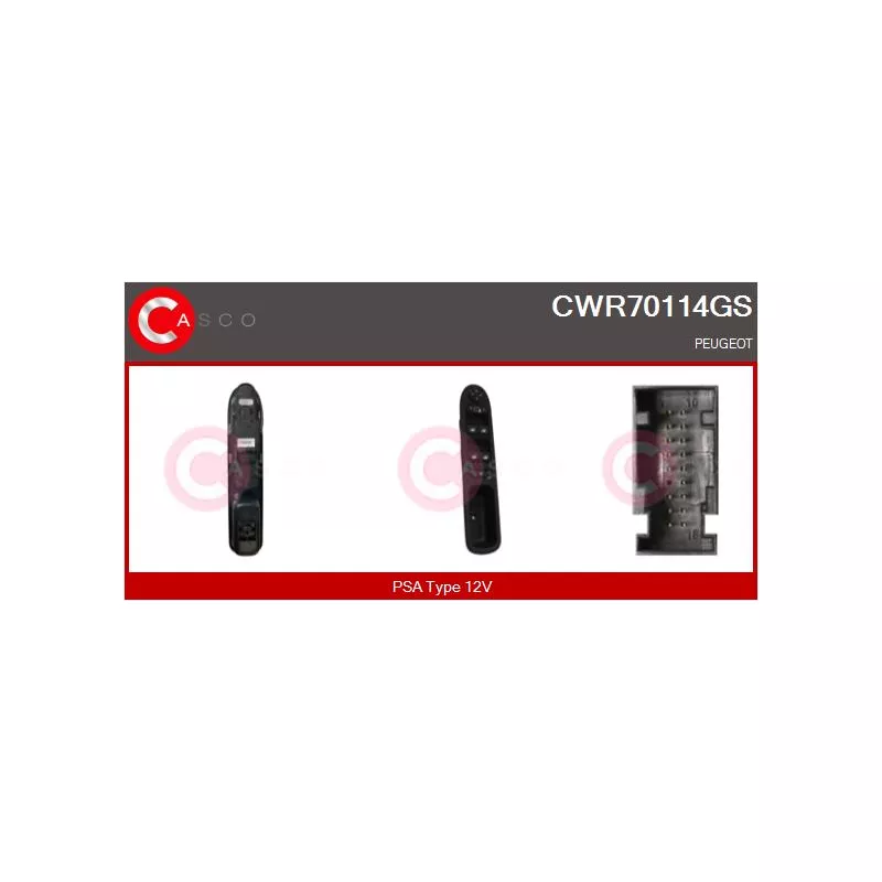 Interrupteur, lève-vitre CASCO CWR70114GS