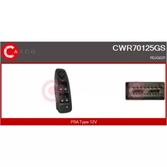 Interrupteur, lève-vitre CASCO CWR70125GS