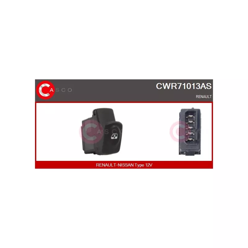 Interrupteur, lève-vitre CASCO CWR71013AS