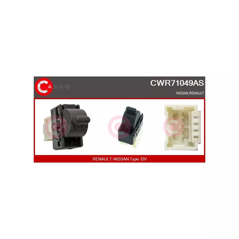 Interrupteur, lève-vitre CASCO CWR71049AS