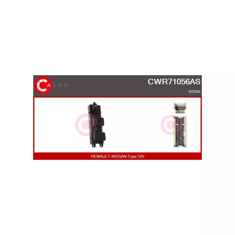 Interrupteur, lève-vitre CASCO CWR71056AS